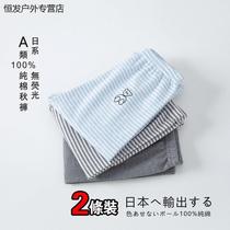 Boneless Grinding Hair Children Pure Cotton Autumn Pants Boy Hit Bottom Long Pants Girls Home Sleeping Pants Full Cotton Inside Wearing Warm Pants