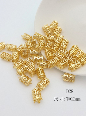 复古宫廷镂空花纹灯笼吊坠