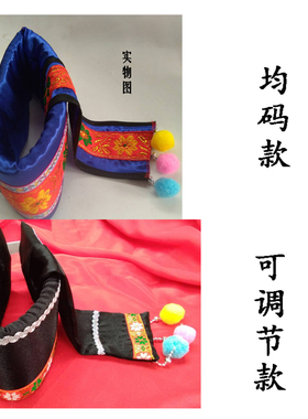 少数民族风舞蹈表演头饰儿童帽子