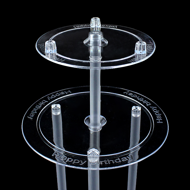 烘焙生日蛋糕双层打桩盘6寸8寸支撑垫片架双层固定打桩神器含吸管