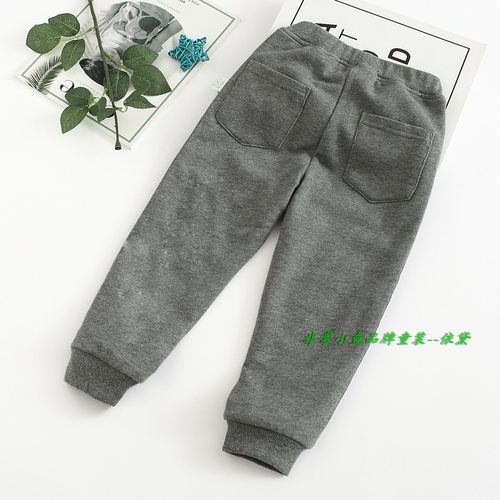 非常小鱼2019秋冬童装39711男童针织里双层裤子100-140满百包邮 - 图2
