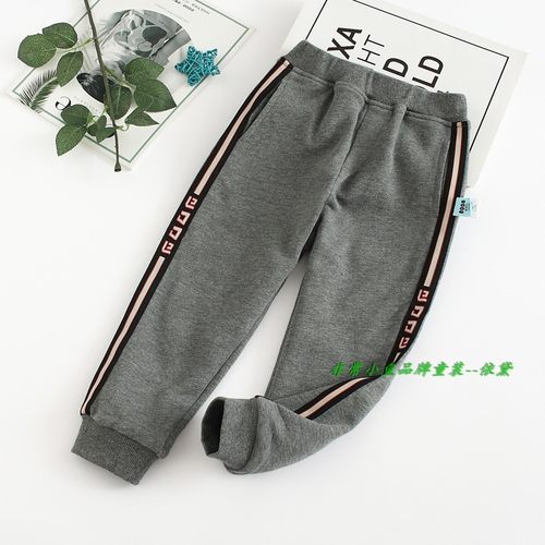 非常小鱼2019秋冬童装39711男童针织里双层裤子100-140满百包邮 - 图0