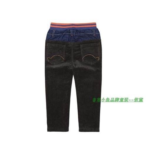 非常小鱼2017秋冬童装37866-2男童绒里双层裤子100-140满百包邮 - 图1