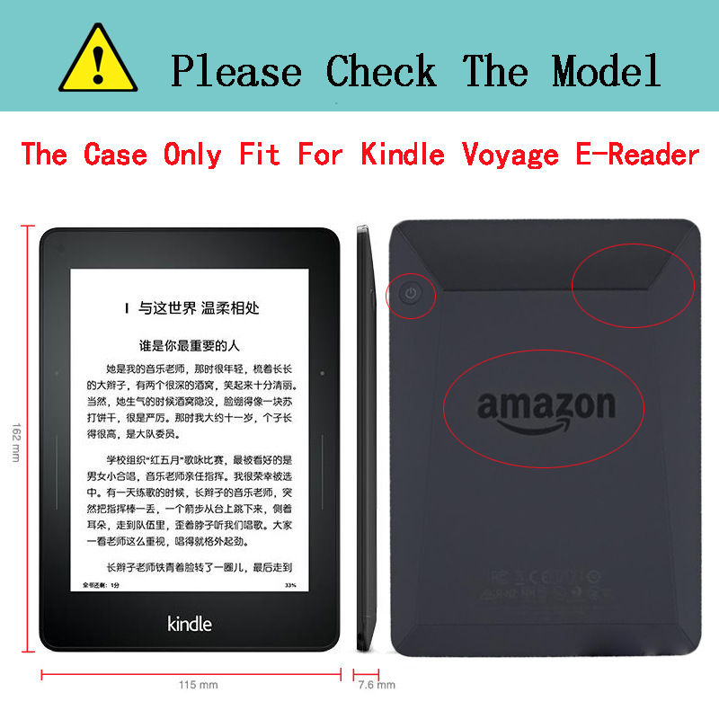 kindle voyage 1499原装电子书保护套 KV商务定制超薄防摔皮套壳-图0