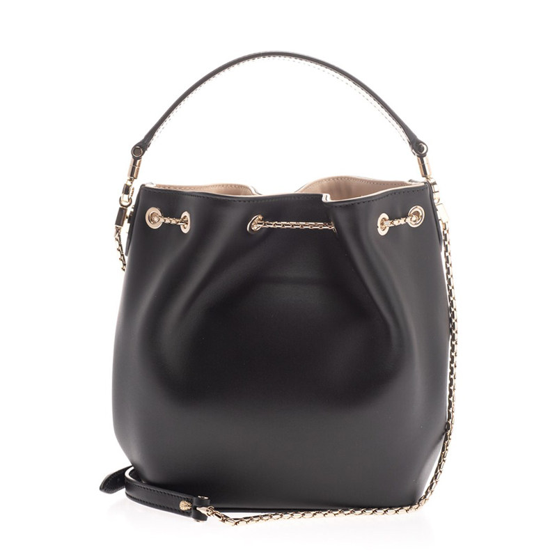 bvlgari /宝格丽流苏蛇头水桶包 奢殿女士包袋