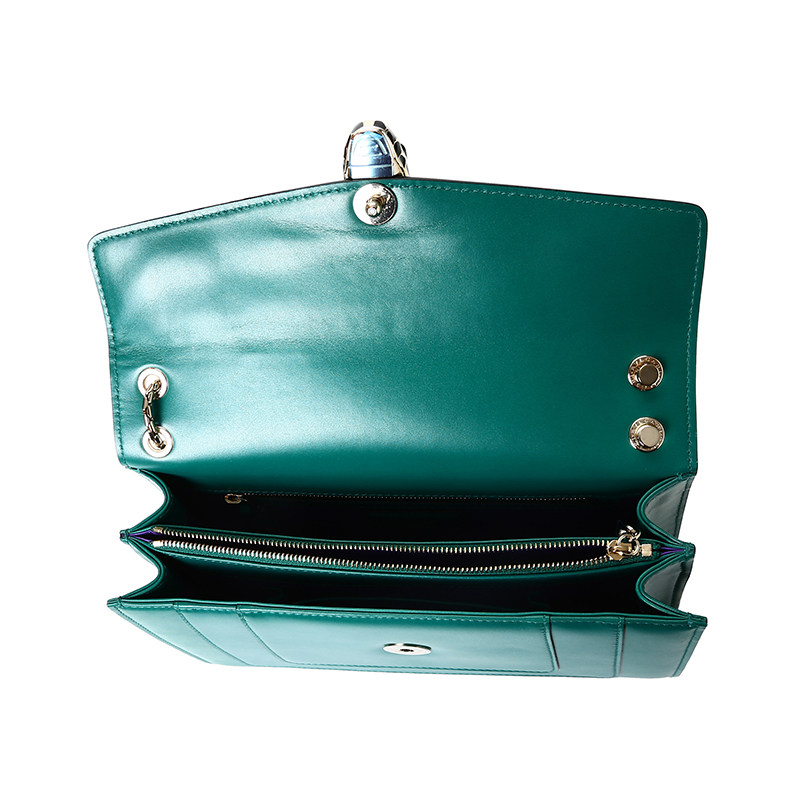 bvlgari /宝格丽珐琅蛇头扣单肩包 奢殿女士包袋