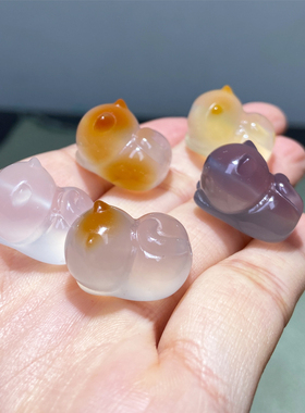 俏色冰种玛瑙招财猫手链蹲蹲猫