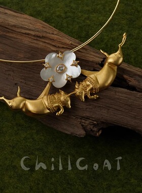 chillgoat快乐小羊项链