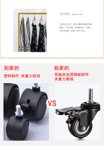 镀锌钢管晾衣架户外门口水管晒衣服被子挂衣杆加粗加厚可推拉带轮 - 图1
