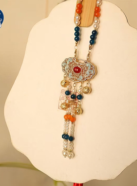 新中式平安锁璎珞汉服配饰项链女