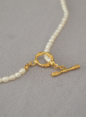 复古短款法式唯美简约项链珍珠