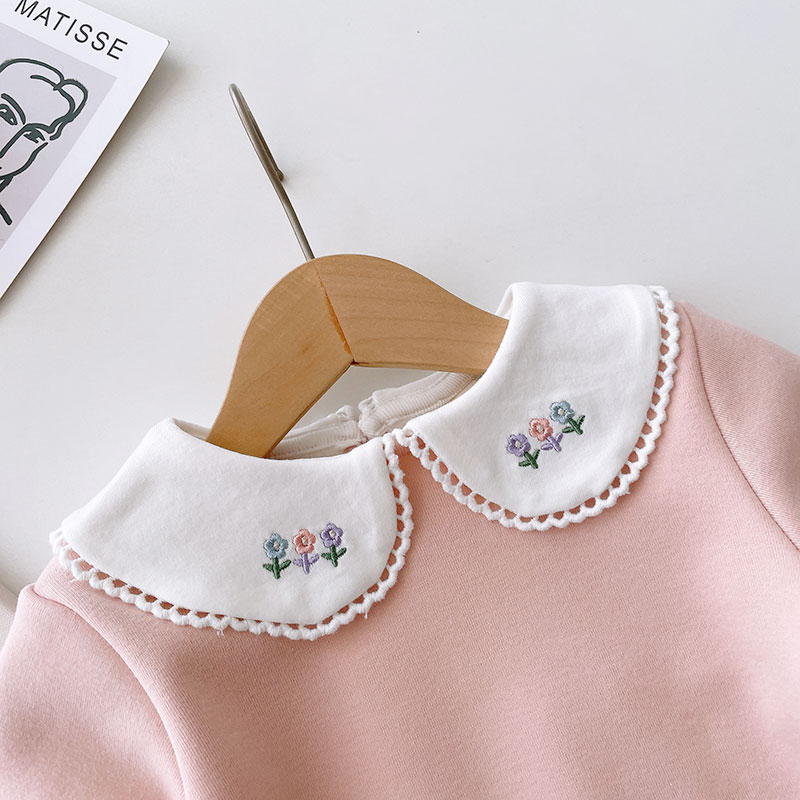 秋冬婴儿加绒打底衫女童娃娃领加厚上衣一体绒宝宝内搭保暖衬衣女,淘宝优惠券,粉丝福利购,淘宝优惠卷