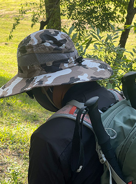夏季迷彩战术户外登山帽