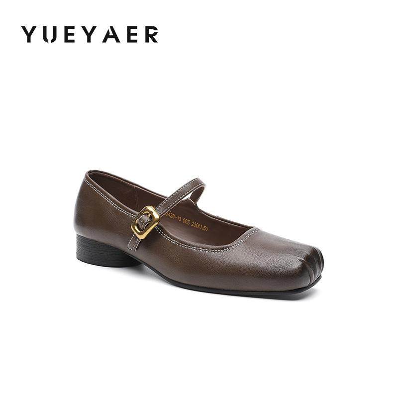 月芽儿复古一字带舒适芭蕾舞单鞋女平底百搭方头玛丽珍鞋晚晚风鞋,淘宝优惠券,粉丝福利购,淘宝优惠卷