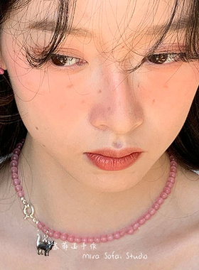 mini彩釉甜美可爱粉红蝴蝶结耳钉