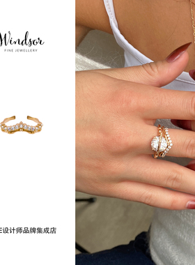 Dare买手店 LHwindsor温莎珠宝 小皇冠戒指原创设计欧美度假首饰