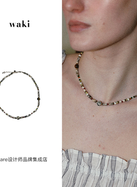 waki芝麻彗星小众设计串珠项链