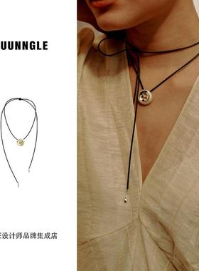 juunnglelab六瓣木兰团花项链