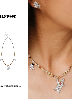 Dare买手店 GLYPHS符界 盼金哥项链原创设计高级复古精致首饰女