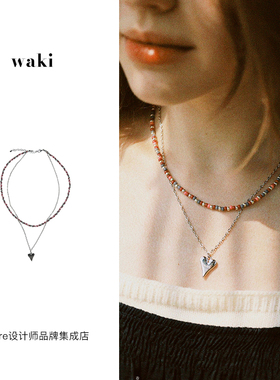 waki夏夜银河项链彩色串珠链