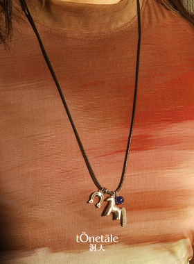 Dare买手店 TONE&TALE洞天小马桑尼多吊坠项链复古民族风原创首饰