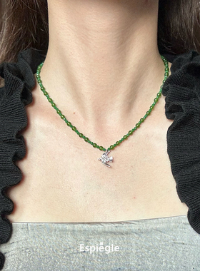 espiegle串珠项链小鸟编珠