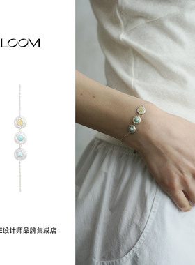Dare买手店 LOOM ripple漾多色手链925银小众精致绿松石复古首饰