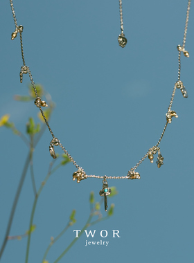 Dare买手店 TWOR正品甜梦碎片项链925银小众原创设计首饰度假精致