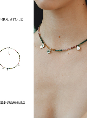 qurioustone花神碧玺项链锁骨链