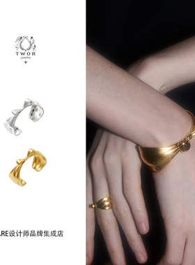 twor缇坞腰线蝴蝶结手镯开口手镯