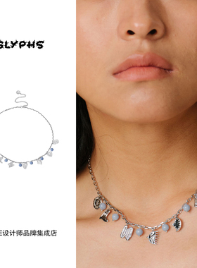 Dare买手店 GLYPHS符界 梳妆打扮项链原创设计复古饰品首饰高级