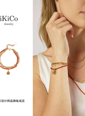 Dare买手店 ikico红运石榴多层手链新年好运复古叠戴首饰新品原创