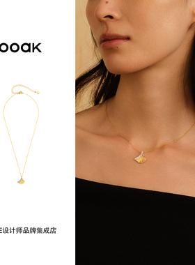 Dare买手店 ooak 正品 银杏叶闪耀项链复古精致百搭小众首饰高级