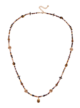 Dare买手店 waki 拉奈岛长款虎眼石天然度假复古原创串珠美拉德女