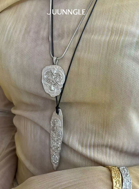 Dare买手店JUUNNGLE LAB生命树吊坠短项链金色复古原创设计首饰女