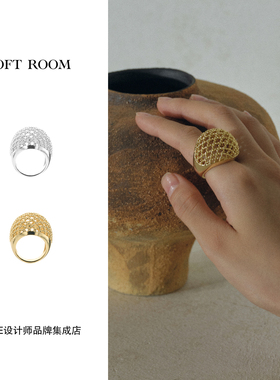 Dare买手店 soft room正品 钩针镂空球戒指原创设计精致复古首饰