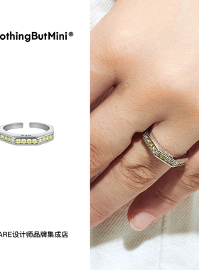 nothingbutmini棱镜锆石戒指开口