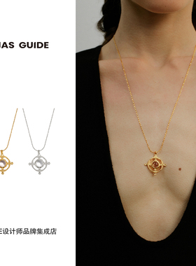 Dare买手店 BIAS GUIDE 回声水晶吊坠项链复古饰品首饰高级精致女