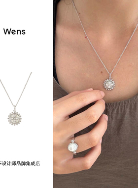 Dare买手店 Wens Jewels极光贝母四叶草金币项链原创设计小众首饰
