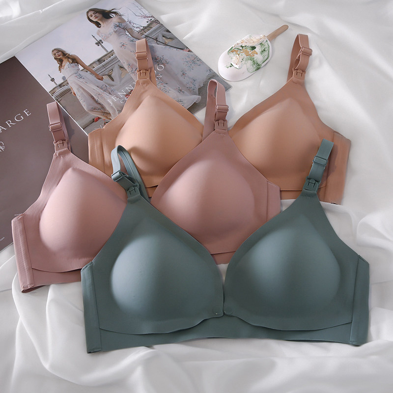 哺乳妈妈女怀孕期聚拢喂奶文胸 路心梦哺乳文胸