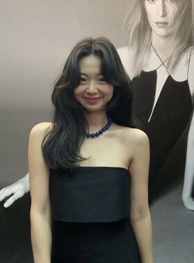 时尚韩国个性简约蓝色项链女