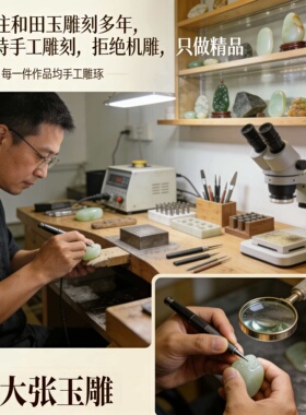 大张玉雕和田玉来图来料私人定制