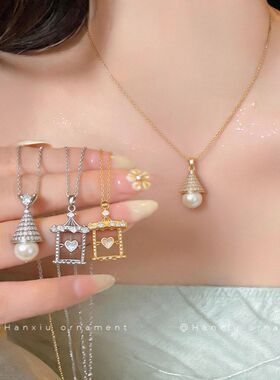 锁骨项饰链百搭锆石轻奢小众甜美