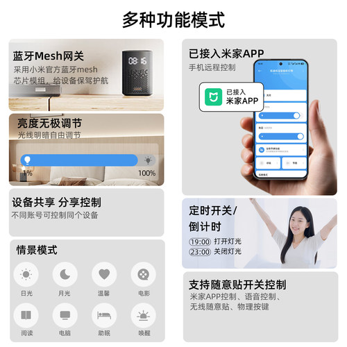 已接入米家APP智能遥控开关手机远程小爱语音控制定时开关通断器 - 图1
