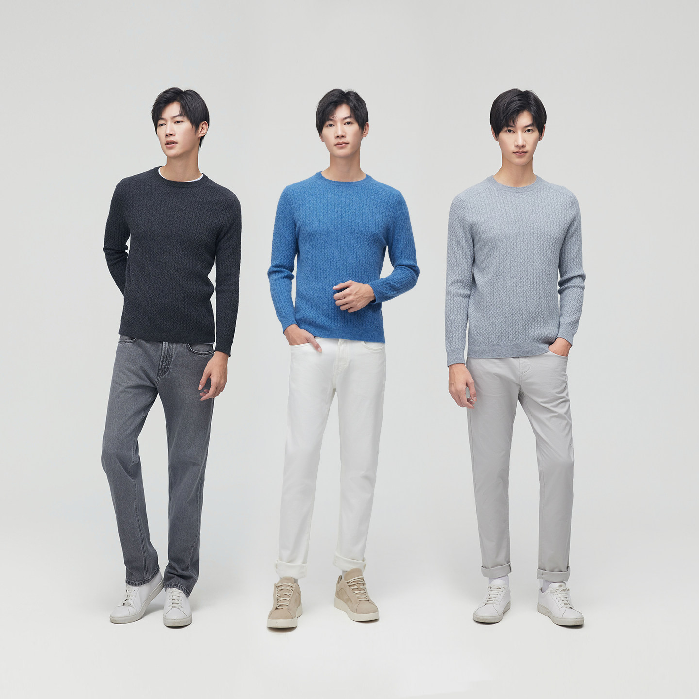 皮皮狗秋冬新款圆领复古立体绞花商务休闲打底针织男士羊绒衫,淘宝优惠券,粉丝福利购,淘宝优惠卷