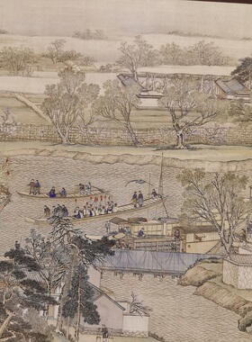 高清艺术喷绘画芯宣纸绢布卷轴画