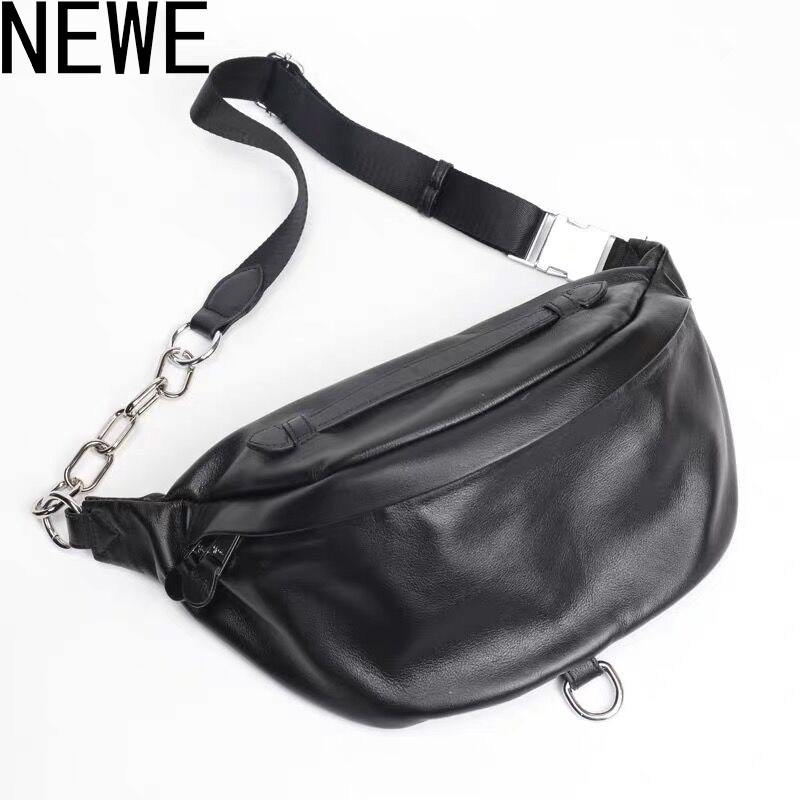 真皮胸包女2020新款头层软潮斜挎包 newe女士包袋
