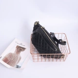 Модная брендовая цепь, нагрудная сумка, универсальная сумка через плечо, кожаная поясная сумка, в стиле Шанель, на цепочке, из натуральной кожи, воловья кожа