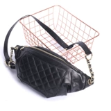 Модная брендовая цепь, нагрудная сумка, универсальная сумка через плечо, кожаная поясная сумка, в стиле Шанель, на цепочке, из натуральной кожи, воловья кожа