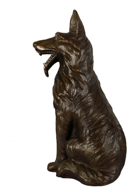大仕缘纯铜仿古风生肖黑狗工艺品